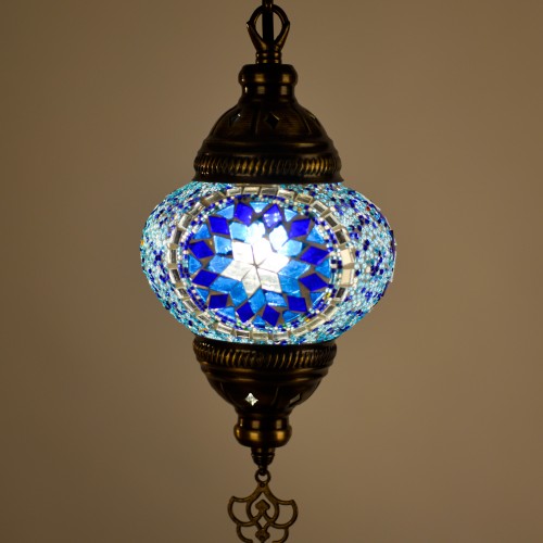 Authentic Single Ceiling Pendant Chandelier Mosaic Lamp